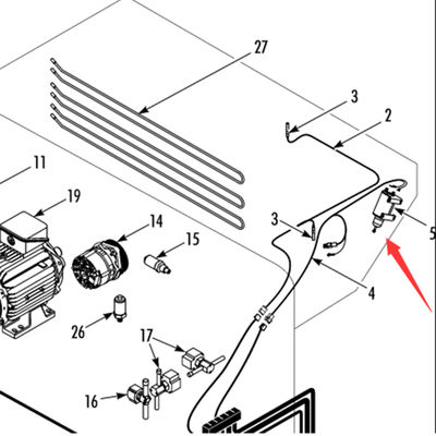 442823 มอเตอร์แดมเปอร์ละลายน้ำแข็ง Thermo King T-880Pro ของแท้