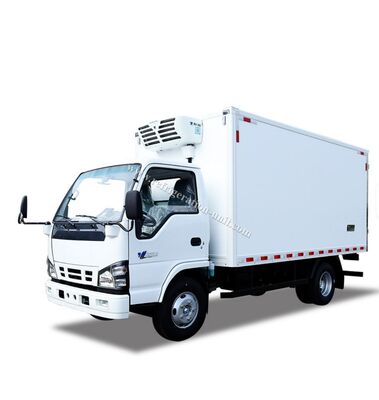 Isuzu 100p แบรนด์ญี่ปุ่น รถบรรทุกชาสีความยาว 4.1 เมตร กล่องเย็น พร้อมหน่วยเย็น THERMO KING RV380V 4X2 มินิ 3tons 2 Ton Freezer รถบรรทุกเย็น