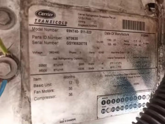 69NT40-511-323 หม้อแปลง Carrier อุปกรณ์เสริมมือสอง อะไหล่เครื่องทำความเย็น