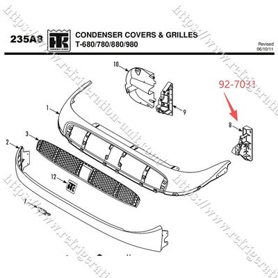 THERMO KING หมุนกระเป๋า 927031/92-7031 มีให้เลือกสําหรับ T-600M T-800M T-1000M T-680Pro T-880Pro T-1080Pro อะไหล่ตลาดหลัง