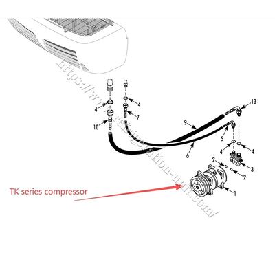 THERMO KING เครื่องปรับอากาศเดิม TK15 TK16 TK21 TK31 ไม่มีน้ํามันภายใน