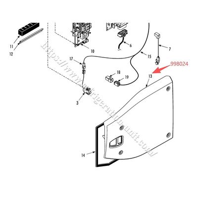 998024 ฝาครอบด้านข้างเครื่องยนต์ของชุดทำความเย็น THERMO KING สำหรับ T-600/800/1000M T-680/780/880/1080E/Pro ชิ้นส่วนอะไหล่หลังการขาย