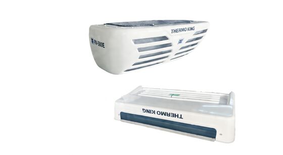 ชุดทำความเย็นรถบรรทุก Thermo King RV580E เปลี่ยน C450 ด้วยระบบสแตนด์บาย 24V DC, ระบบละลายน้ำแข็งด้วยก๊าซร้อน และน้ำหนักเบา