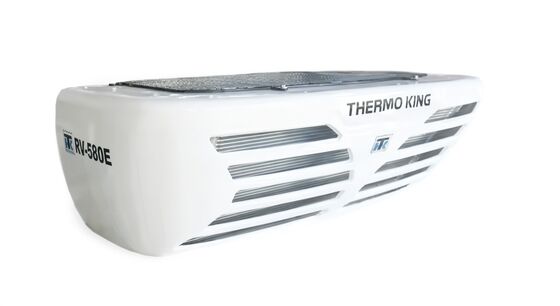 ชุดทำความเย็นรถบรรทุก Thermo King RV580E เปลี่ยน C450 ด้วยระบบสแตนด์บาย 24V DC, ระบบละลายน้ำแข็งด้วยก๊าซร้อน และน้ำหนักเบา