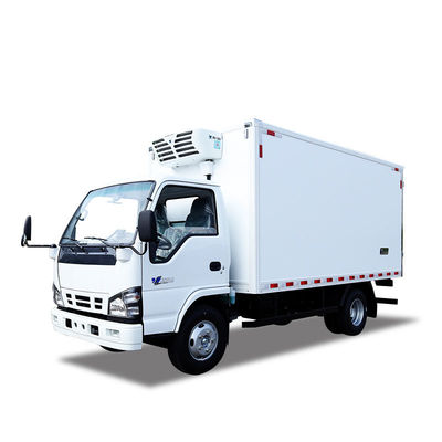 QINGLING ISUZU KV100 100P รถบรรทุกเย็น สําหรับอาหาร เนื้อปลา การขนส่ง NKR เครื่องเย็น 5 ตัน THERMO KING RV380 เครื่องเย็น